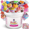 FunKidz Milky Butter Slime Bucket - 64 FL OZ Soft White Scented Slime Kit with 29 Add-Ins | Perfect Gift for Kids 6+