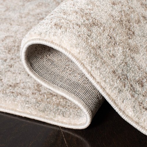 SAFAVIEH Evoke Collection Area Rug - 5'1" x 7'6", Ivory & Taupe, Distressed Design, Non-Shedding & Easy to Clean, Ideal for Living Room, Bedroom, Dining Space (EVK256E)
