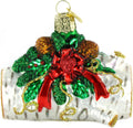 Old World Christmas Yule Log Glass Blown Ornament - Handcrafted Holiday Decoration for Trees