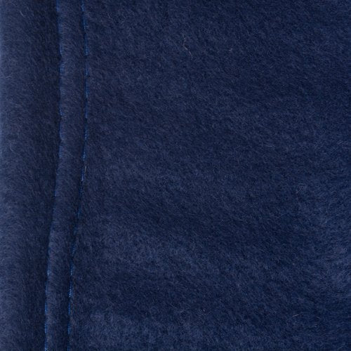 J & M Home Fashions Luxury Fleece Blanket, Full/Queen, 1-Piece, Dark Blue