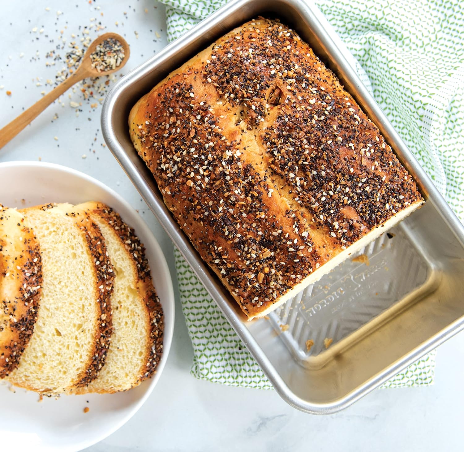 Nordic Ware Prism Loaf Pan - Durable Non-Stick Bakeware | Perfect for Homemade Bread