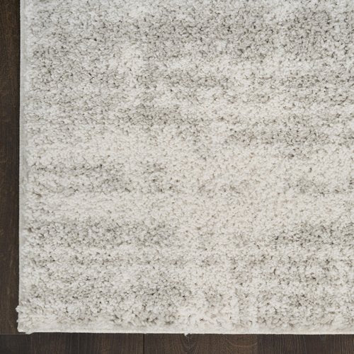 Nourison Home Modern Shag Ivory Grey 5'3" x 7' Area Rug - Easy Clean, Non Shedding, Bed Room, Living Room, Dining Room, Kitchen (5' x 7')