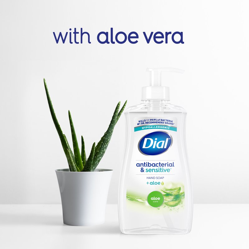Antibacterial Liquid Hand Soap - Hypoallergenic Aloe Scent - 11 fl oz