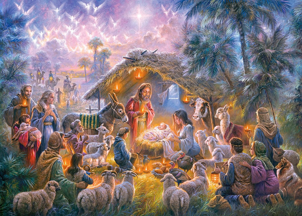 Abraham Hunter | Original Jigsaw Puzzle Advent Calendar 2025 - Nativity Scene, 1008 Pieces, Holiday Countdown Gift