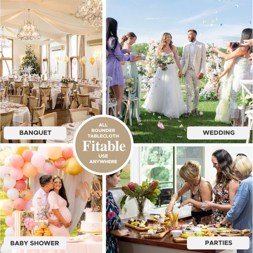 Fitable 6 Pack Sage Green Rectangle Table Clothes - 90 x 156 Inch - Wrinkle and Stain Resistant Fabric Tablecloths, Washable Polyester Table Covers for Wedding, Party, Banquet, Formal Events