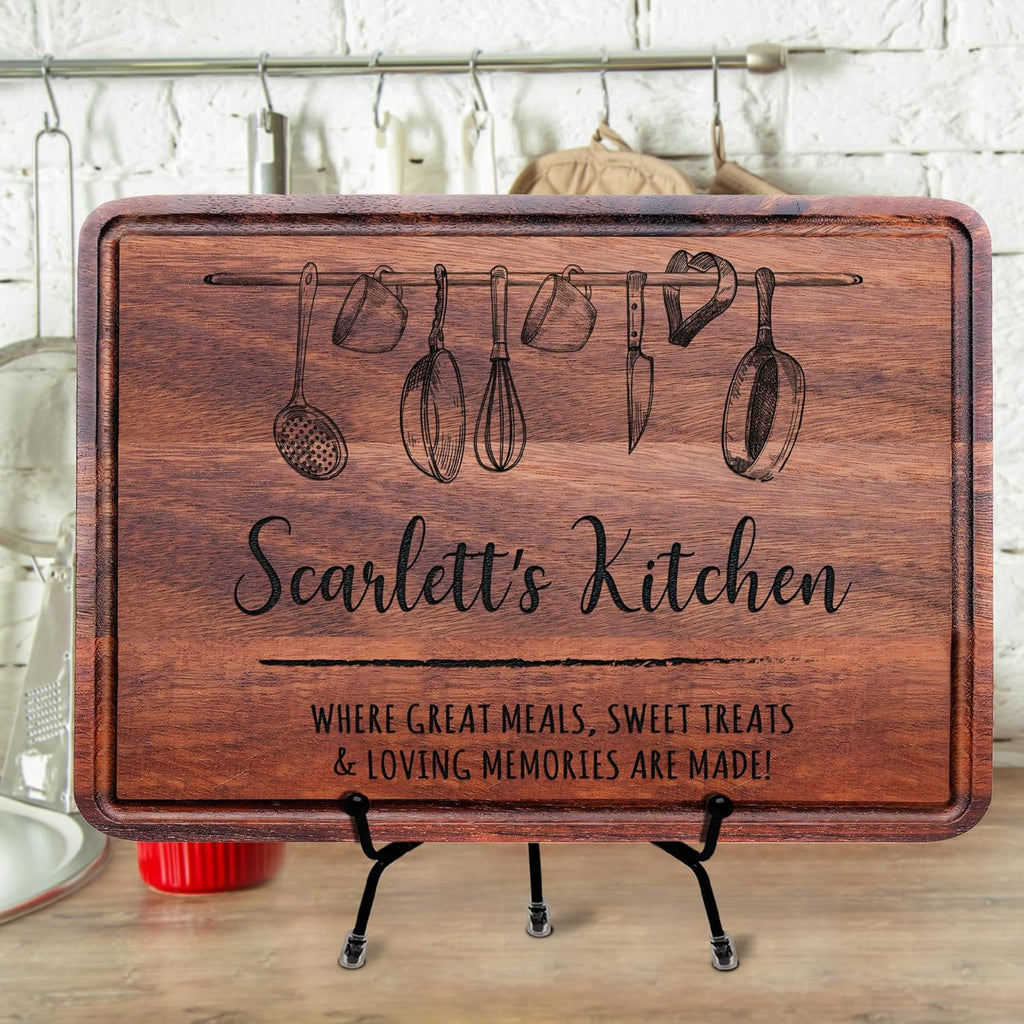 Regine Switzerland Personalized Engraved Cutting Board - Unique Custom Gift for Mom, Wife, or Grandma | Perfect for Mother's Day, Christmas, or Housewarming