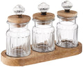 Knob Glass Condiment Set