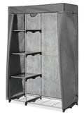 Whitmor COVER ONLY for Double Rod Closet with Heavy Duty Zipper - Gray