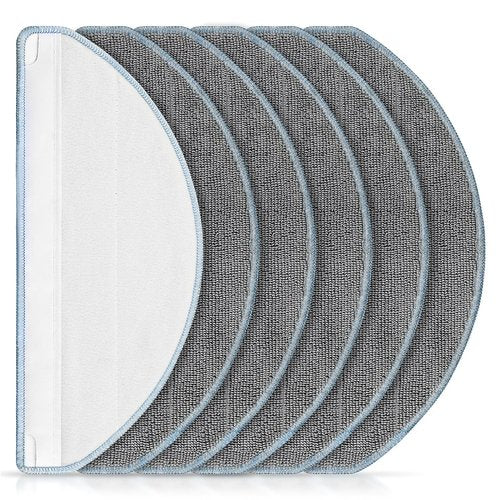 6 Pack Mop Replacement for iRobot Roomba Combo Essential Robot Vacuum & Mop Y0140 / Y0110 / Q011 / Q012 / Q052/ Roomba 104 / Roomba 105 Combo, Microfiber Washable Mopping Pads
