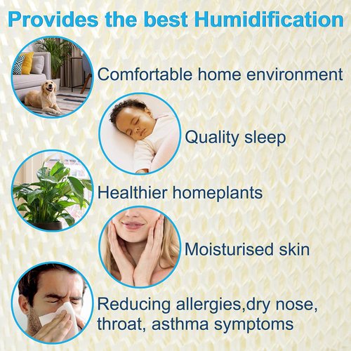 HQRP 2-Pack Wick Filter Compatible with Hunter 35617, 36516, 36517, 36518, 36316, 36317 Cool Mist Humidifiers, 31949 31947 HN1949 Replacement