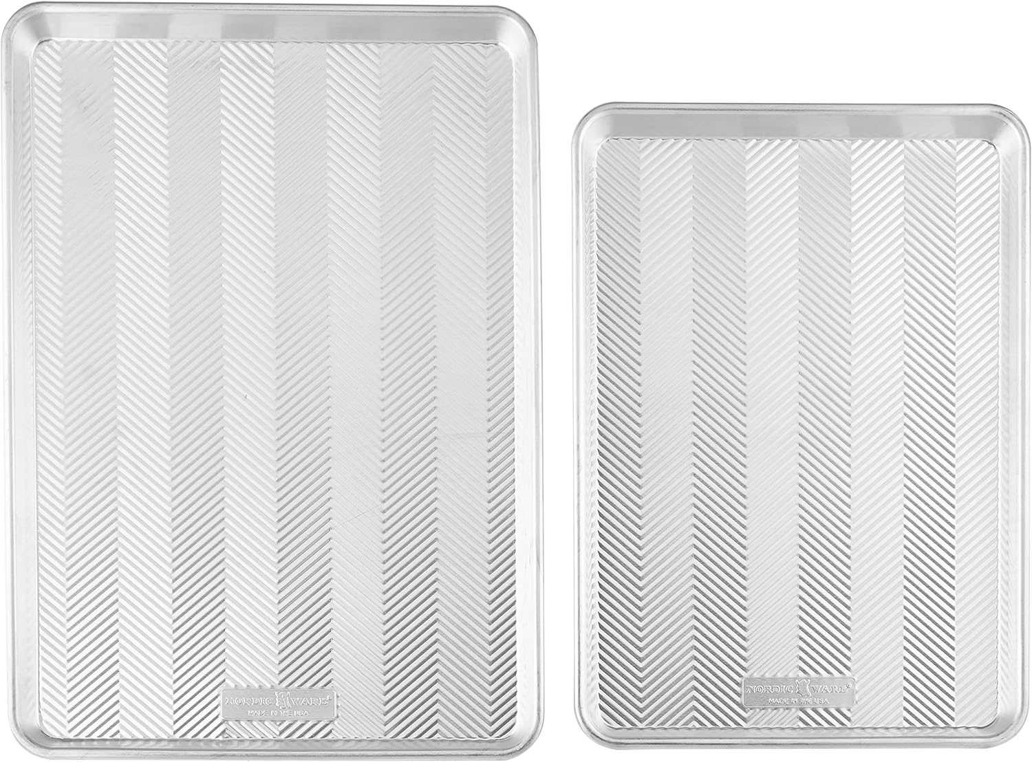 Nordic Ware Big Sheet & Half Sheet Set - Versatile Baking Trays for Perfectly Even Cooking