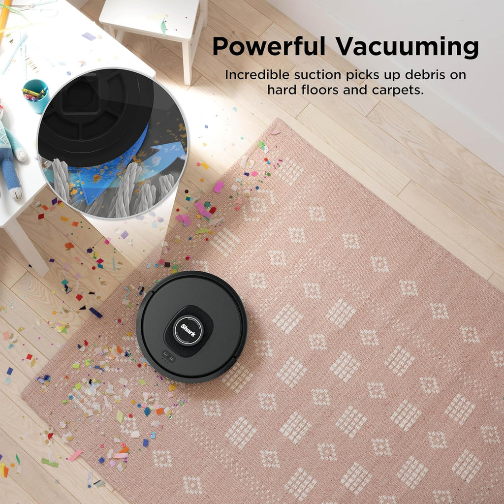 Shark AV2501S AI Ultra Robot Vacuum - Matrix Clean & Home Mapping | 30-Day HEPA Bagless Self-Empty Base, Dark Grey