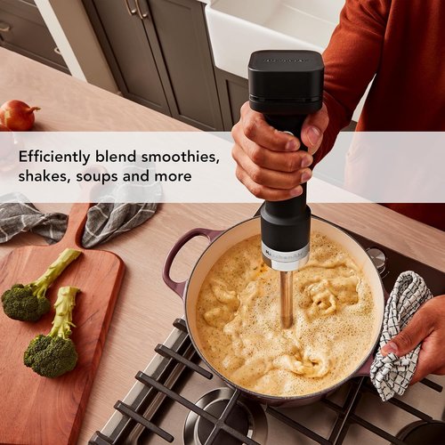 KitchenAid Go™ Cordless Hand Blender - Convenient & Portable Design | Black Matte Finish