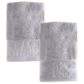 Rae Dunn Hand Towels, Embroidered Decorative Hand Towel for Kitchen and Bathroom, 100% Cotton, Wash/Dry, 16"x 28"