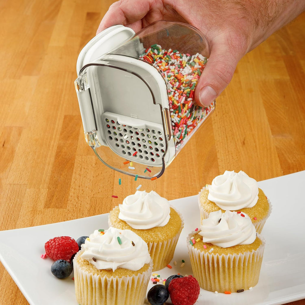 ProKeeper | Airtight Kitchen Storage Canister Set - Keeps Flour & Sugar Fresh | 6-Piece White Set
