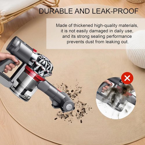 Dyson Dust Bin Replacement | Clear Canister for V7 V8 SV10 SV11 | Prevents Leakage & Restores Suction