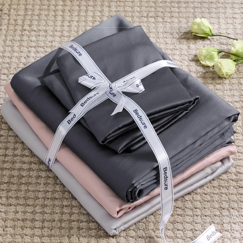 Bedsure Cooling Duvet Cover Queen Size - Moisture Wicking and Silky Eucalyptus Lyocell Cotton Hybrid Comforter Cover Set for Hot Sleeper - Buttery Soft and Breathable, Cooling Bedding Set, Dark Grey