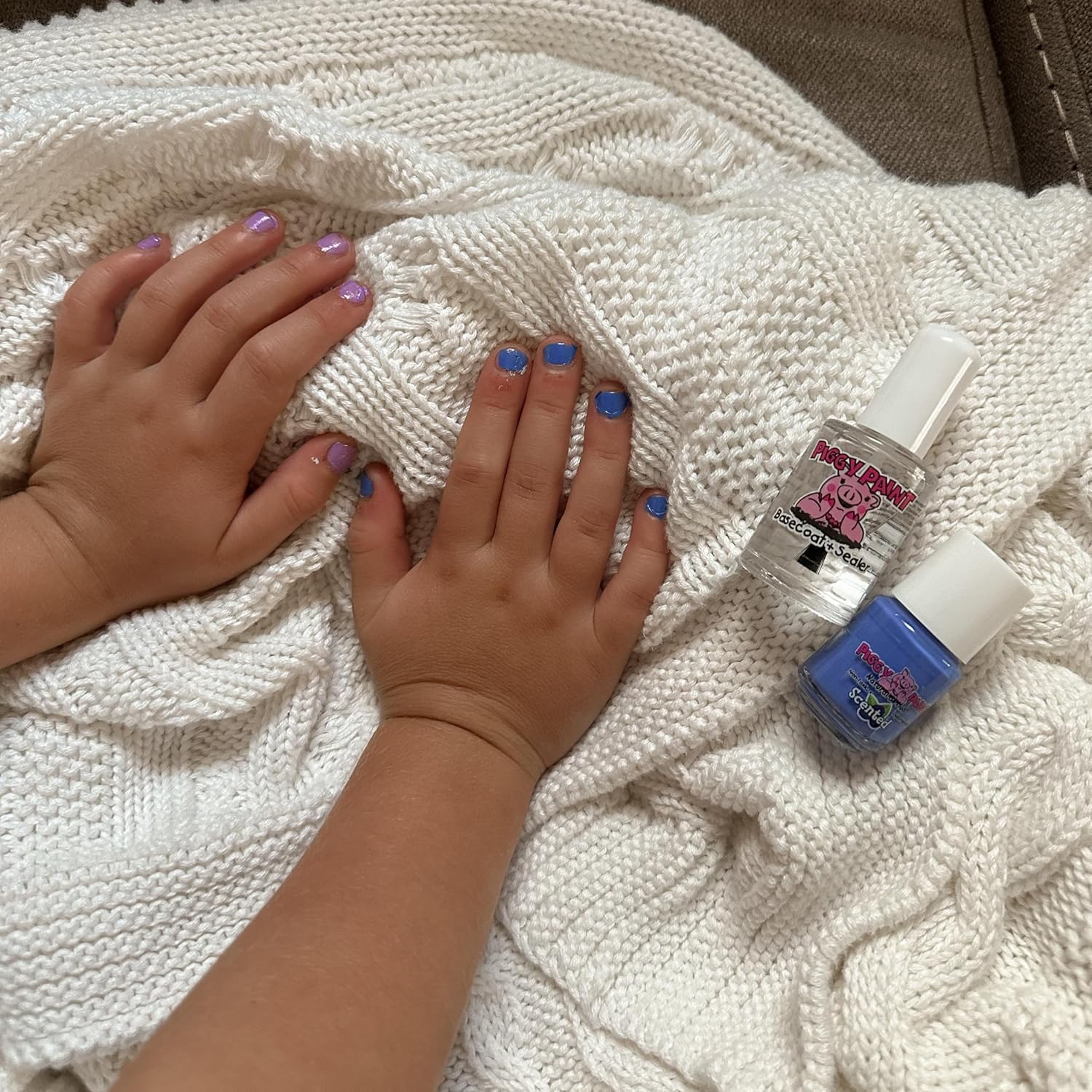 PIGGY PAINT Non-Toxic Girls Nail Polish Set - Safe, Chemical-Free & Scented | 4 Color Collection