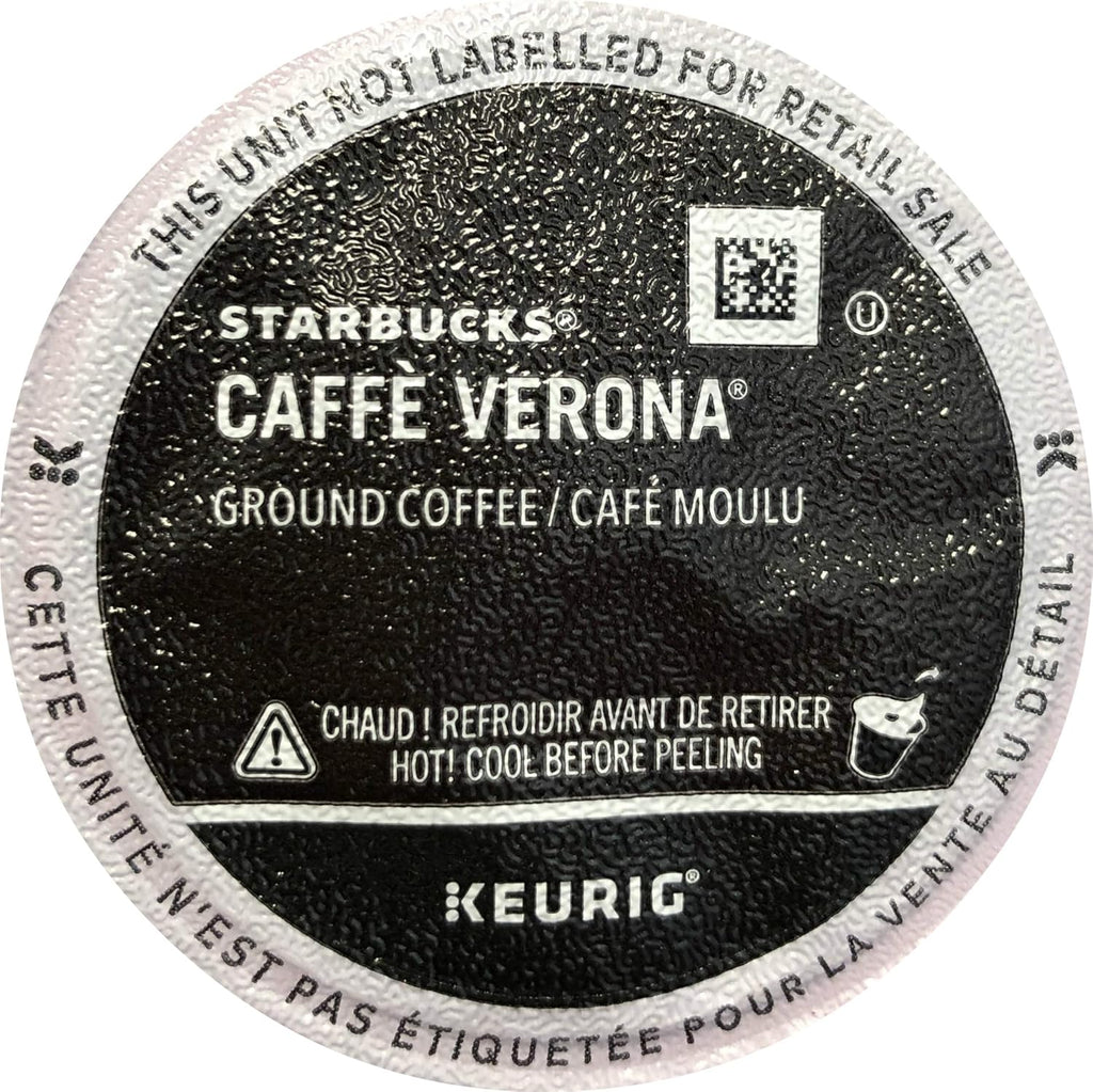 Starbucks Caffe Verona Dark Roast K-Cup Pods - Rich Flavor for Keurig Brewers | 96 Count