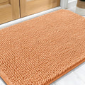 OLANLY Dog Door Mat - Absorbent Non-Slip Chenille for Muddy Paws | 30x20 Inches, Quick Dry, Orange
