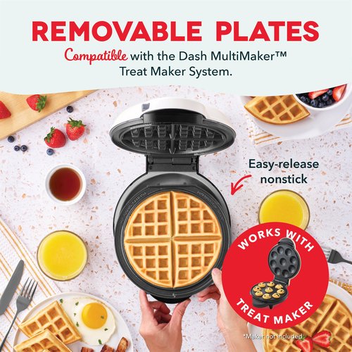 DASH Removable Waffle Plates (Removable 8" Waffle Plate 2 Pack for the MultiMaker® Treat Maker System)
