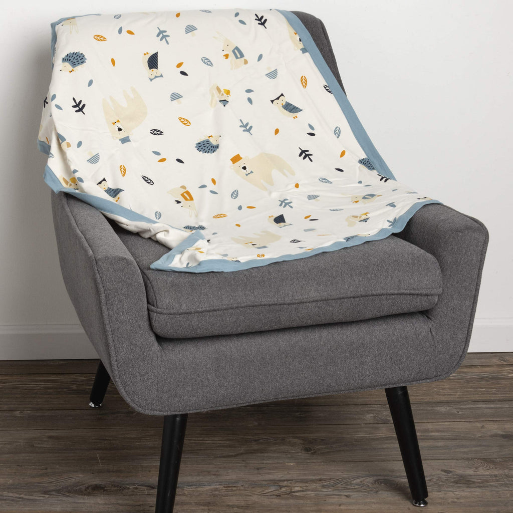 Primitives by Kathy Baby Blanket, 29" x 35", Blue - Woodland