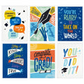 Hallmark Graduation Cards Bulk Assortment, Here's to the Future (36 Cards and Envelopes, 6 Designs)