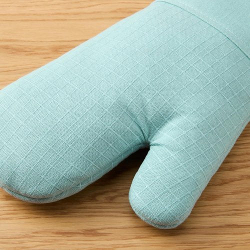 KitchenAid Gourmet Series Oven Mitts - Heat Resistant Up to 600°F, Soft Silicone Grip, Aqua | 2-Pack Set