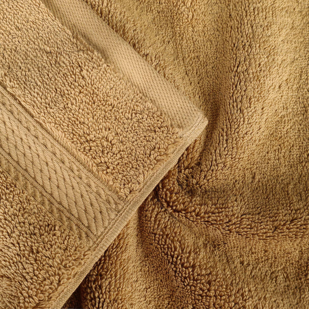 Superior Egyptian Cotton Plush & Absorbent, Bath Towel Set of 4, Toast