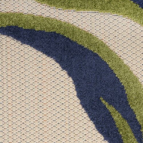 Nourison Home Aloha Multicolor 5'3" x 7'5" Area Rug - Easy Clean, Non Shedding, Bed Room, Living Room, Dining Room, Kitchen (5' x 8')