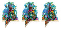 Beistle 3-D Coral Reef Centerpieces, 10" Tall, Set of 3 - Beach Luau Decorations, Nautical Ocean Life Tropical Summer Decor