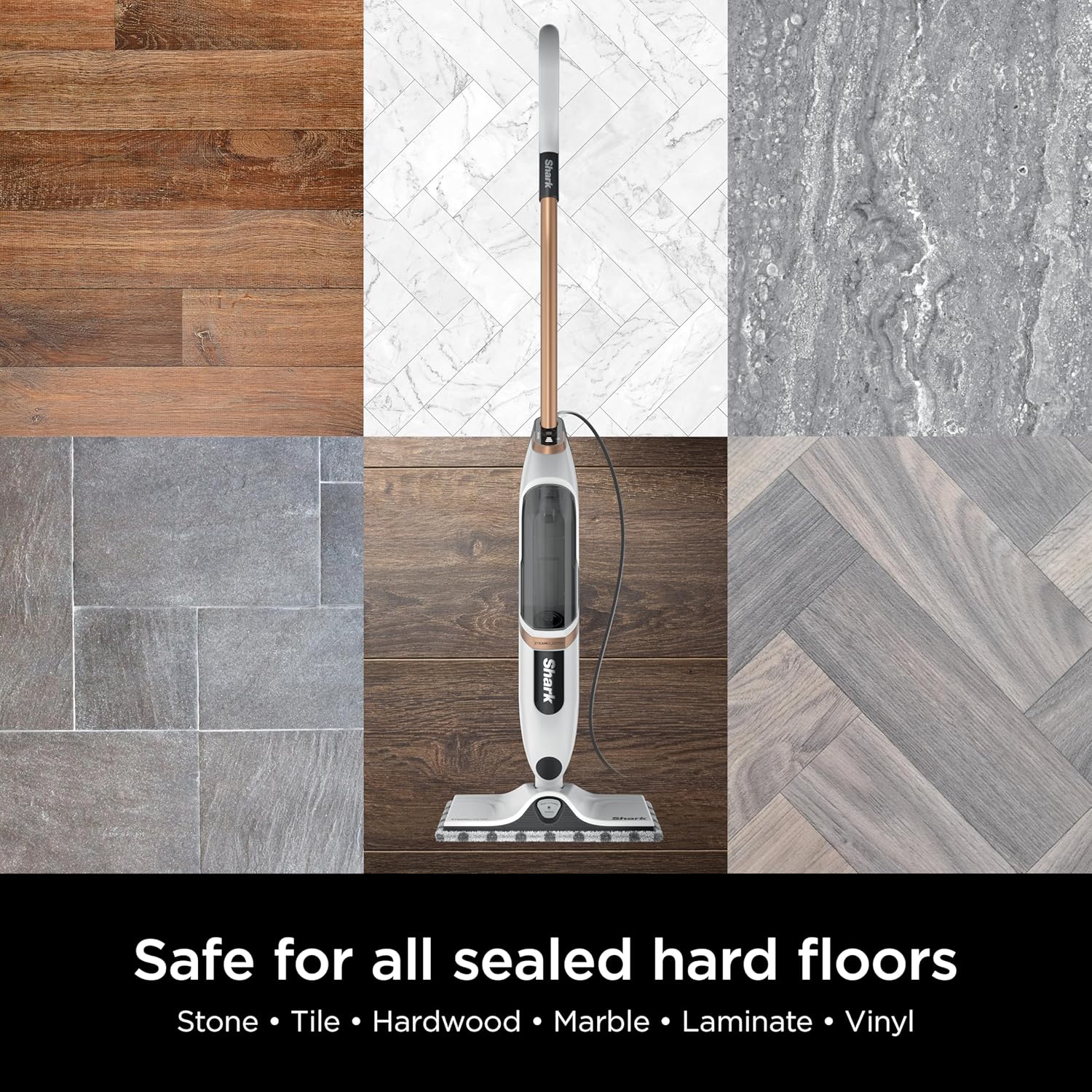 Shark SteamSpot Steam Mop - Lightweight Steam Cleaner with 3 Modes & XL Water Tank | Ideal for Sealed Hard Floors