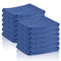 Surgical Towels for Cleaning Huck Towels 12 Pack 100% Cotton Size 15x25 Blue Cleaning Rags for Kitchen, Bar, Home, Windows, Industrial Shop, Glass Super Absorbent Lint Free Commercial Grade