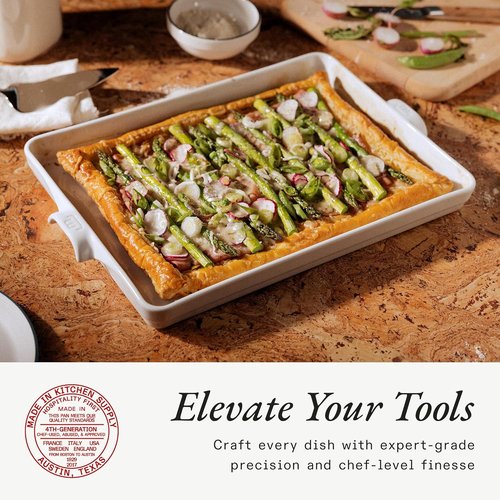 Made In Cookware - Baking Slab | Pure French Porcelain | Elegant White Design