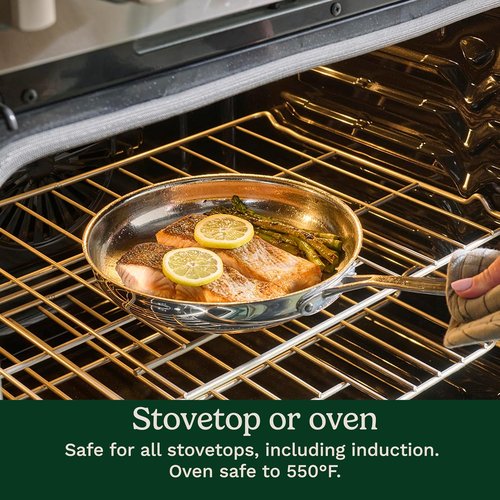 Cuisinart Chef’s Classic 11-Piece Stainless Steel Cookware Set - Induction Compatible, Even Heat Distribution, Dishwasher Safe