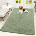 OLANLY Dog Door Mat - Absorbent Non-Slip Chenille Mat for Muddy Paws | 70x46, Sage Green