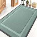 OLANLY Waterproof Front Door Mat - All-Season, Sturdy Natural Rubber, Easy Clean | 47x32, Grayish Green