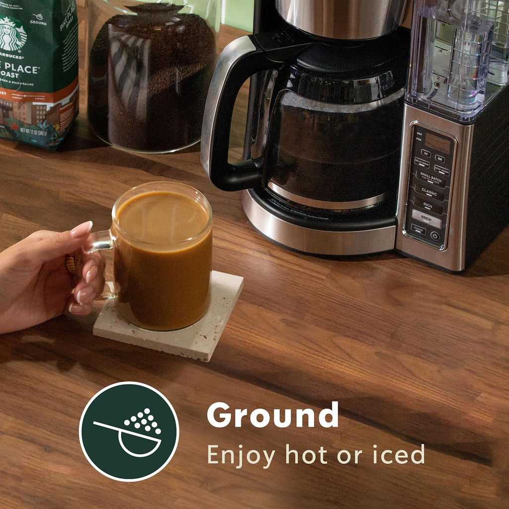Starbucks Ground Coffee - Dark Roast for Hot or Iced Beverages | French Roast, Six 12 oz Bags