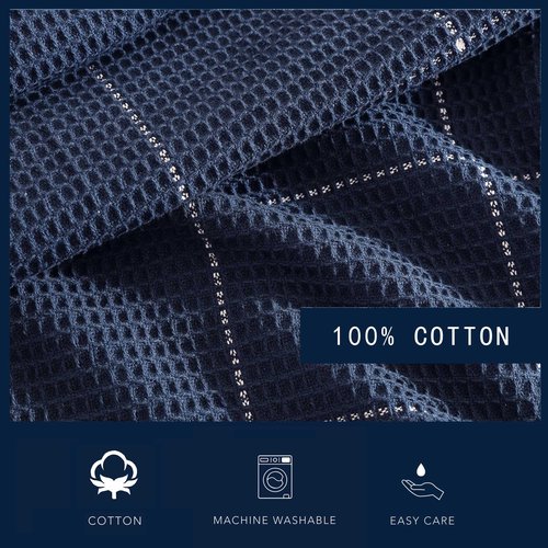 Nautica - Queen Blanket, Soft & Cozy Bedding, Waffle Grid Home Decor (Bridgeport Navy, Queen)