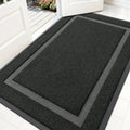 OLANLY Waterproof Front Door Mat - All-Season, Fade Resistant, Easy Clean | 59x30 Inches, Black