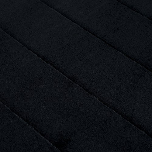 Lavish Home Oversized Bathroom Rug - Extra-Long Memory Foam Bath Mat with Nonslip Backing - Absorbent Runner for The Shower, Tub, or Sink (Black)