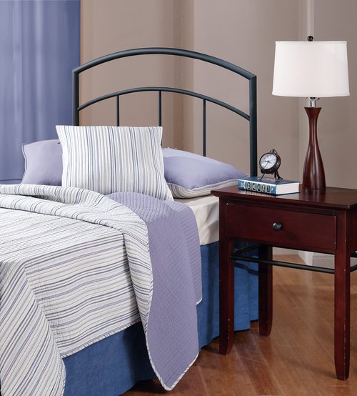 Hillsdale Furniture Hillsdale Julien Bed Frame Twin Headboard Textured Black