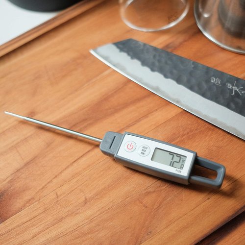 Lavatools PT09 Digital Thermometer - Super-Quick Commercial Grade for Cooking, Meat & Candy | 4.5" Probe, Splash Proof, °C/°F Toggle