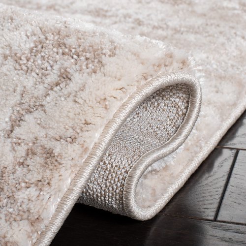 SAFAVIEH Century Collection Accent Rug - 2'7" x 5', Ivory & Beige, Modern Abstract Design, Non-Shedding & Easy Care, Ideal for High Traffic Areas in Entryway, Living Room, Bedroom (CTY350B)