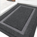 OLANLY Indoor Outdoor Front Door Mat - Waterproof, All-Season, Easy Clean | 29.5x17 Inches, Grey