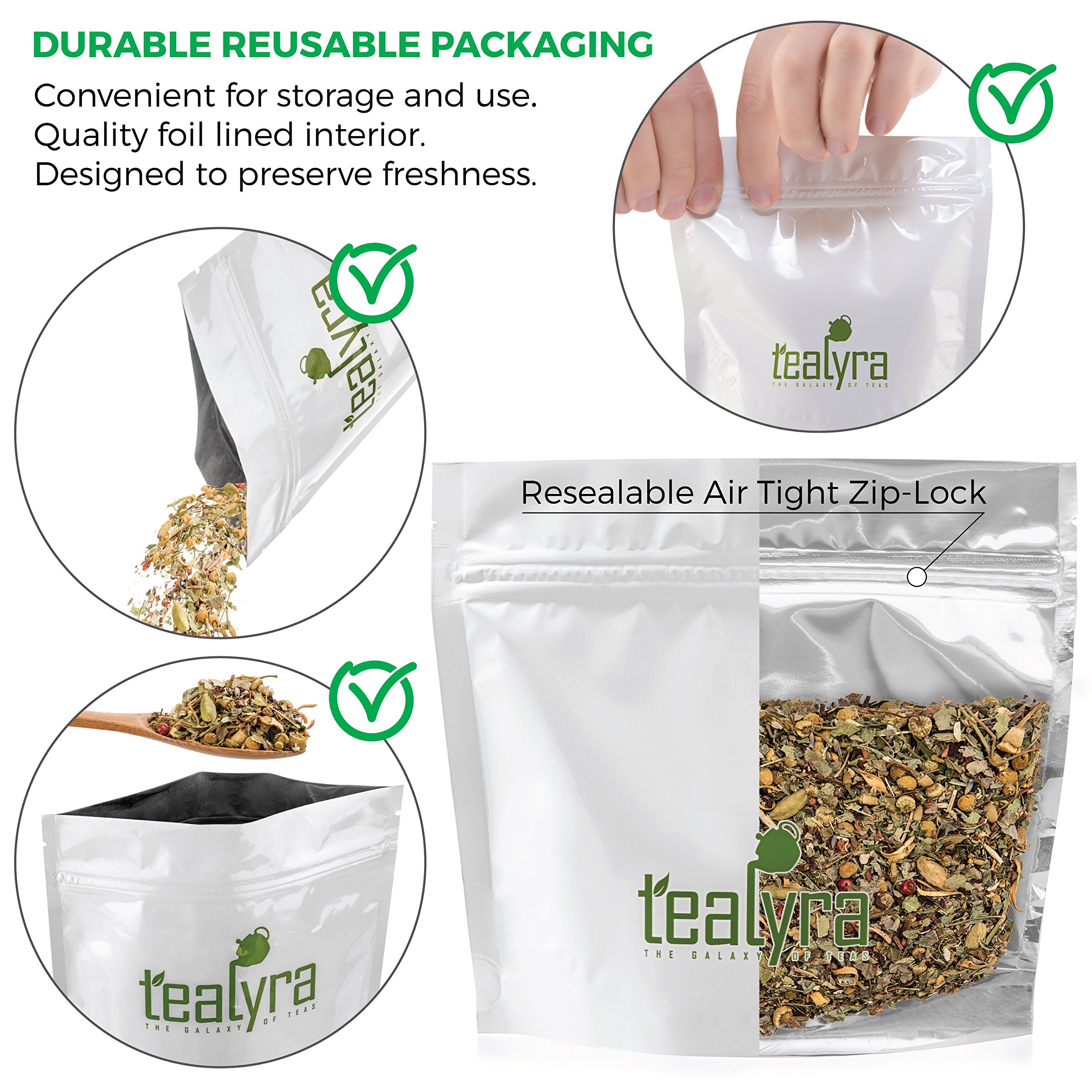 Tealyra - Tranquil Dream - Chamomile Honeybush Lavender - Calming - Relaxing - Herbal Loose Leaf Tea - Caffeine-Free - All Natural - 220g (8-ounce)