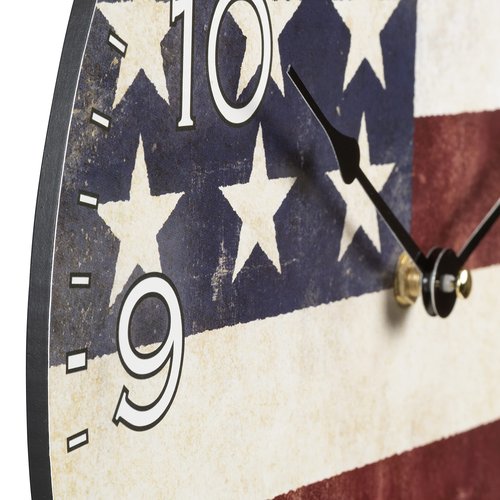 La Crosse 404-2631F 12 in. Americana Decorative Quartz Analog Wall Clock