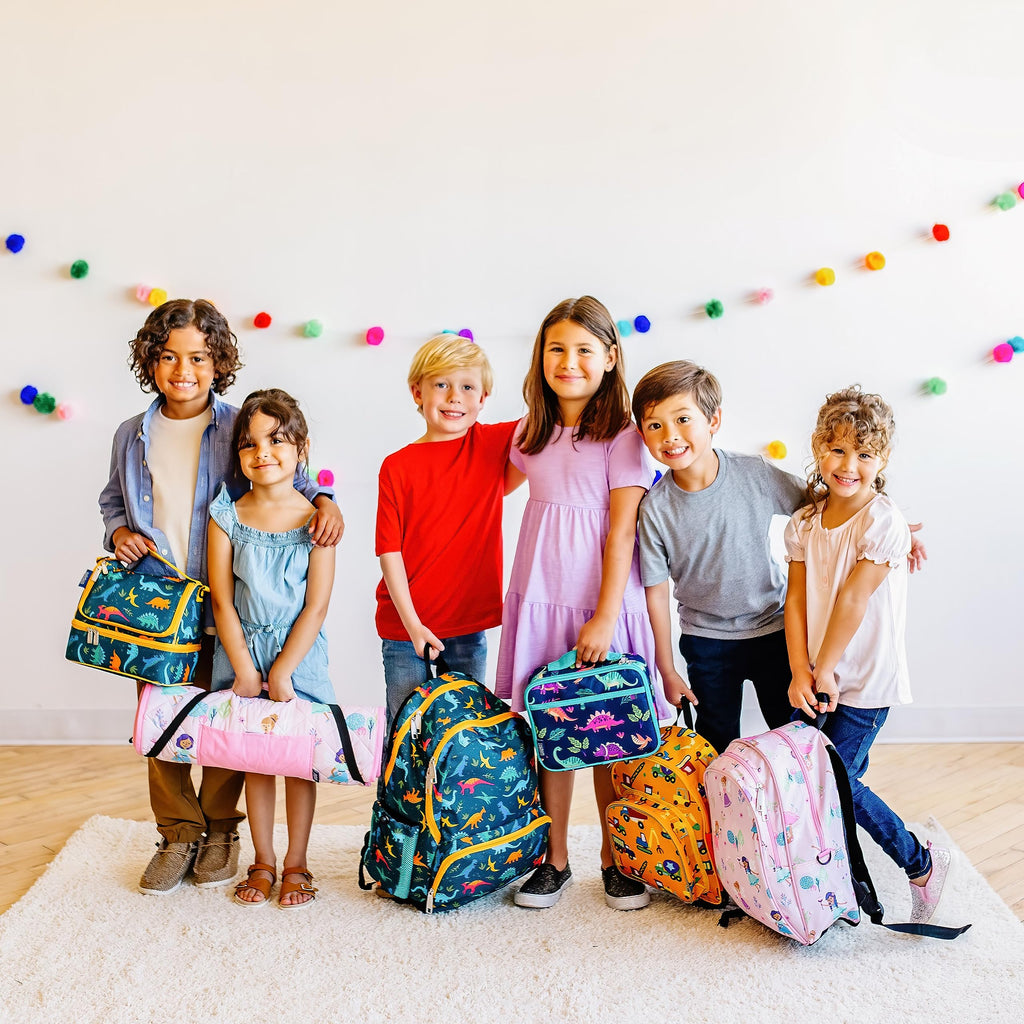 Wildkin Two Compartment Insulated Lunch Bag for Kids – School & Travel Ready - Strawberry Patch