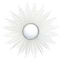 Safavieh Home Collection Emme 30-inch Silver Sunburst Round Silver Mirror