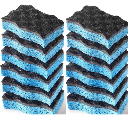 O-Cedar Scrunge Heavy-Duty Scrub Sponge | Odor-Resistant, Multi-Surface Scrubbing Sponge | Lasts 20% Longer Than Regular Sponges, 6 Count (Pack of 2)